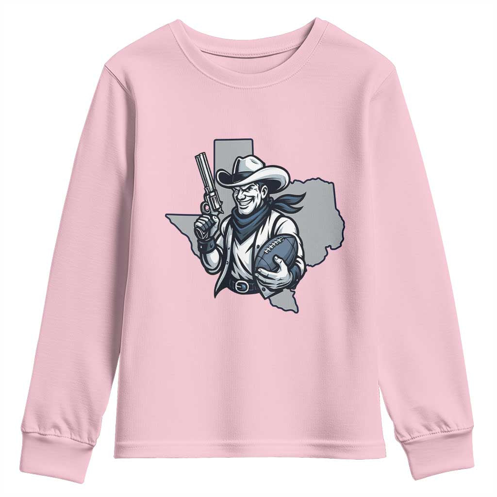 Funny TXF Football Lover Gift Youth Sweatshirt TS12 Light Pink Print Your Wear