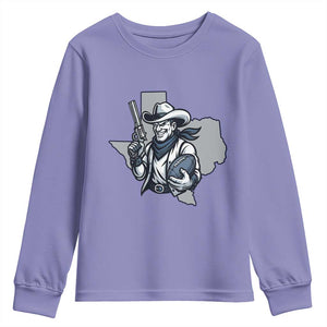 Funny TXF Football Lover Gift Youth Sweatshirt TS12 Violet Print Your Wear