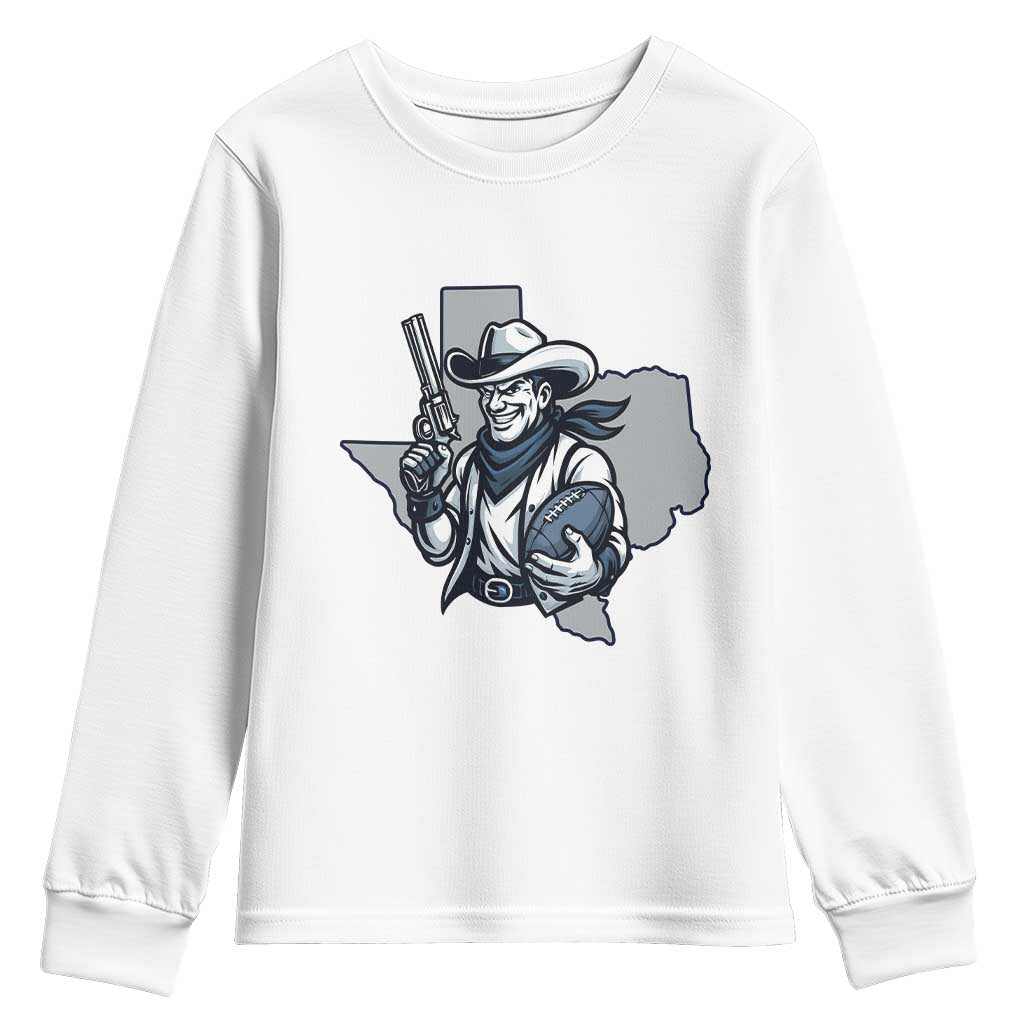 Funny TXF Football Lover Gift Youth Sweatshirt TS12 White Print Your Wear