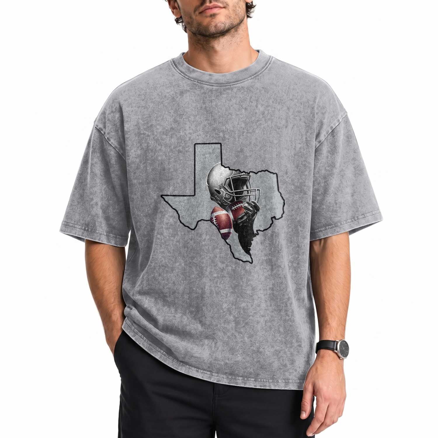 TXF Life Western Sports Fan Gift Washed Cotton T-Shirt
