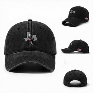 TXF Life Western Sports Fan Gift Washed Cotton Baseball Cap TS12 Washed Cap Universal Fit Black Print Your Wear