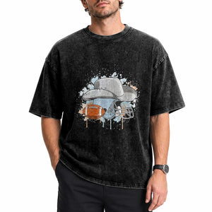 DFCF Helmet Washed Cotton T-Shirt Game Day Spirit Gift