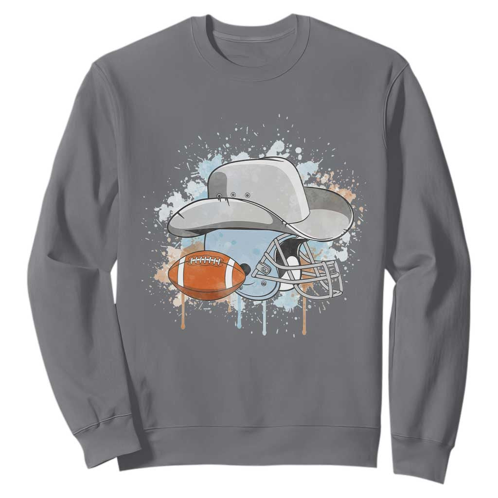 DFCF Helmet Sweatshirt Game Day Spirit Gift TS12 Charcoal Print Your Wear