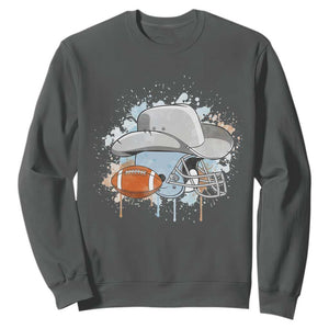 DFCF Helmet Sweatshirt Game Day Spirit Gift TS12 Dark Heather Print Your Wear