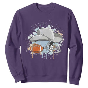 DFCF Helmet Sweatshirt Game Day Spirit Gift TS12 Purple Print Your Wear