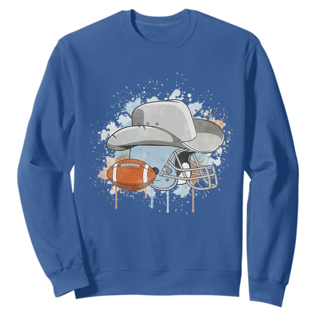 DFCF Helmet Sweatshirt Game Day Spirit Gift TS12 Royal Blue Print Your Wear