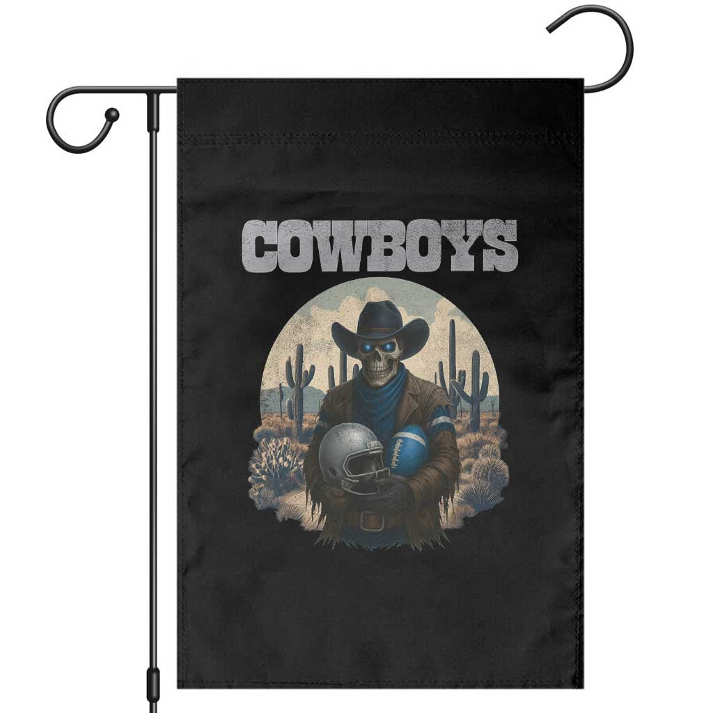 Skeleton Cowboy FB Player Garden Flag Western Fan Gift TS12 Black Print Your Wear