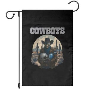 Skeleton Cowboy FB Player Garden Flag Western Fan Gift TS12 Black Print Your Wear