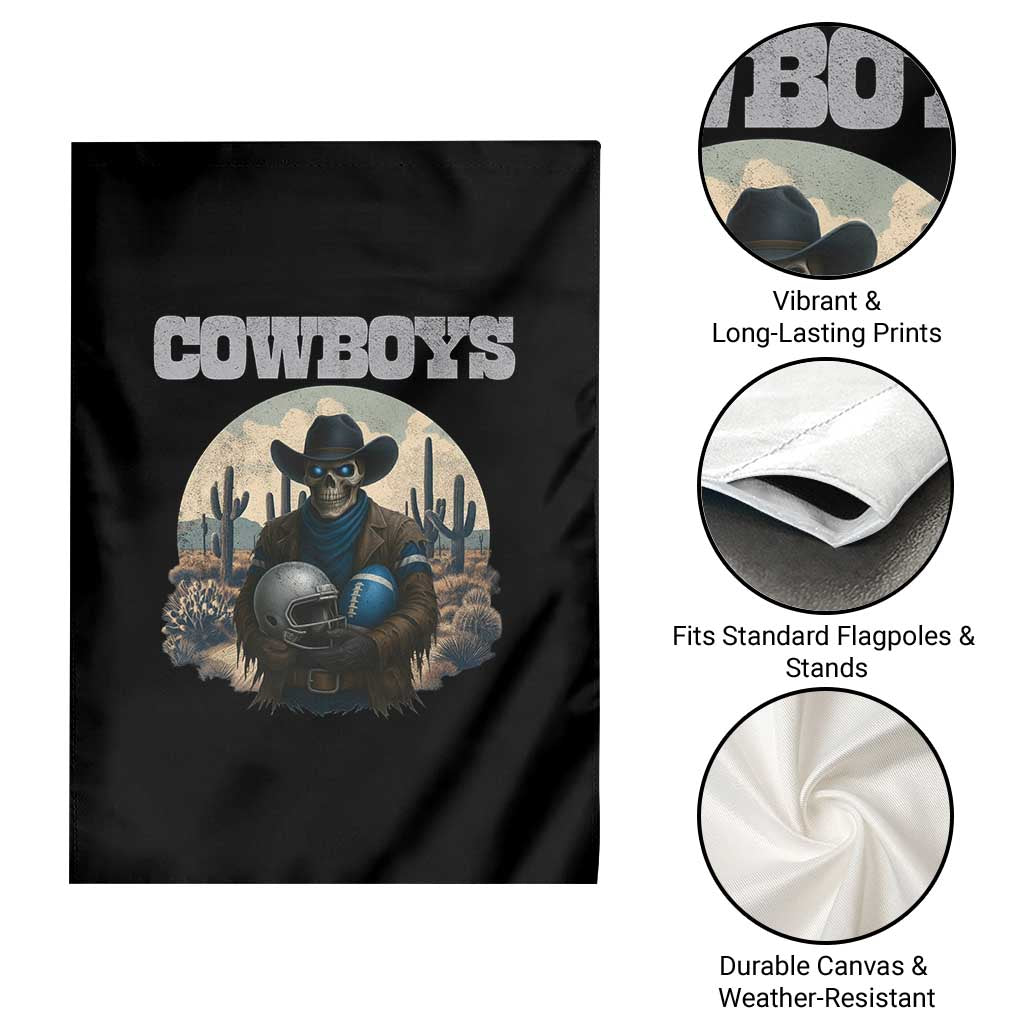 Skeleton Cowboy FB Player Garden Flag Western Fan Gift TS12 Print Your Wear