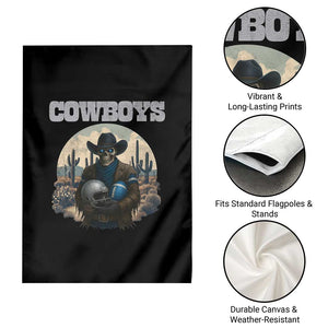 Skeleton Cowboy FB Player Garden Flag Western Fan Gift TS12 Print Your Wear