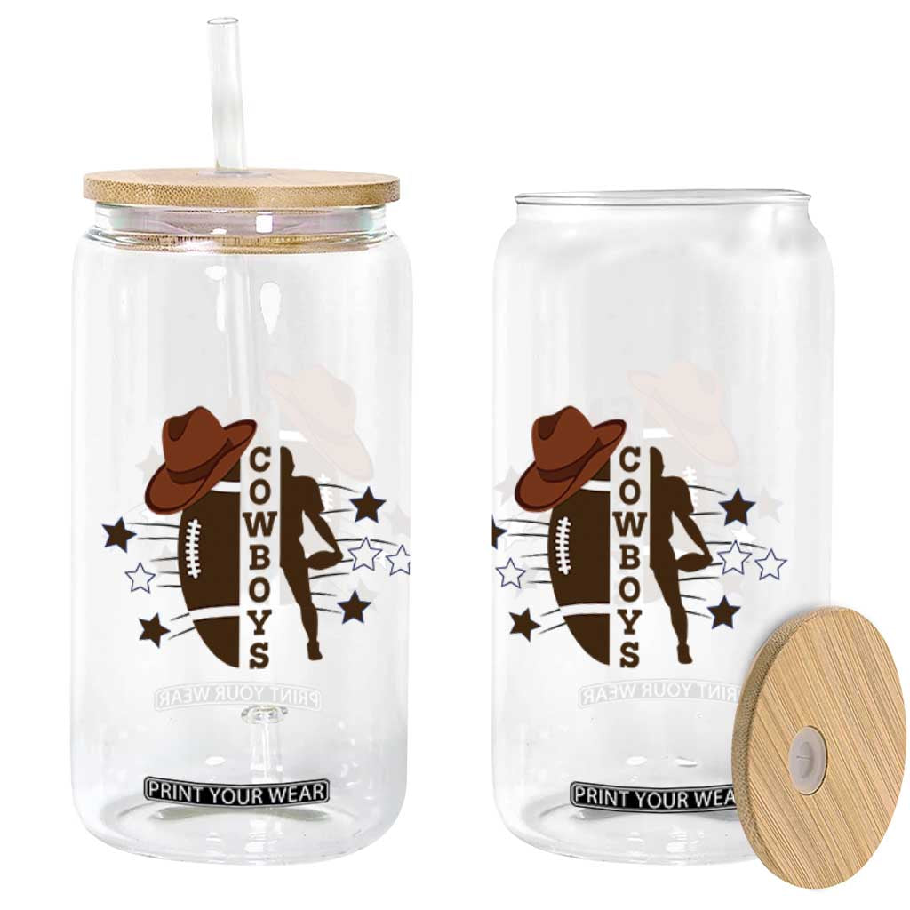 Cowboy Pride Glass Can Western Style Sport Lover Gift TS12 Print Your Wear