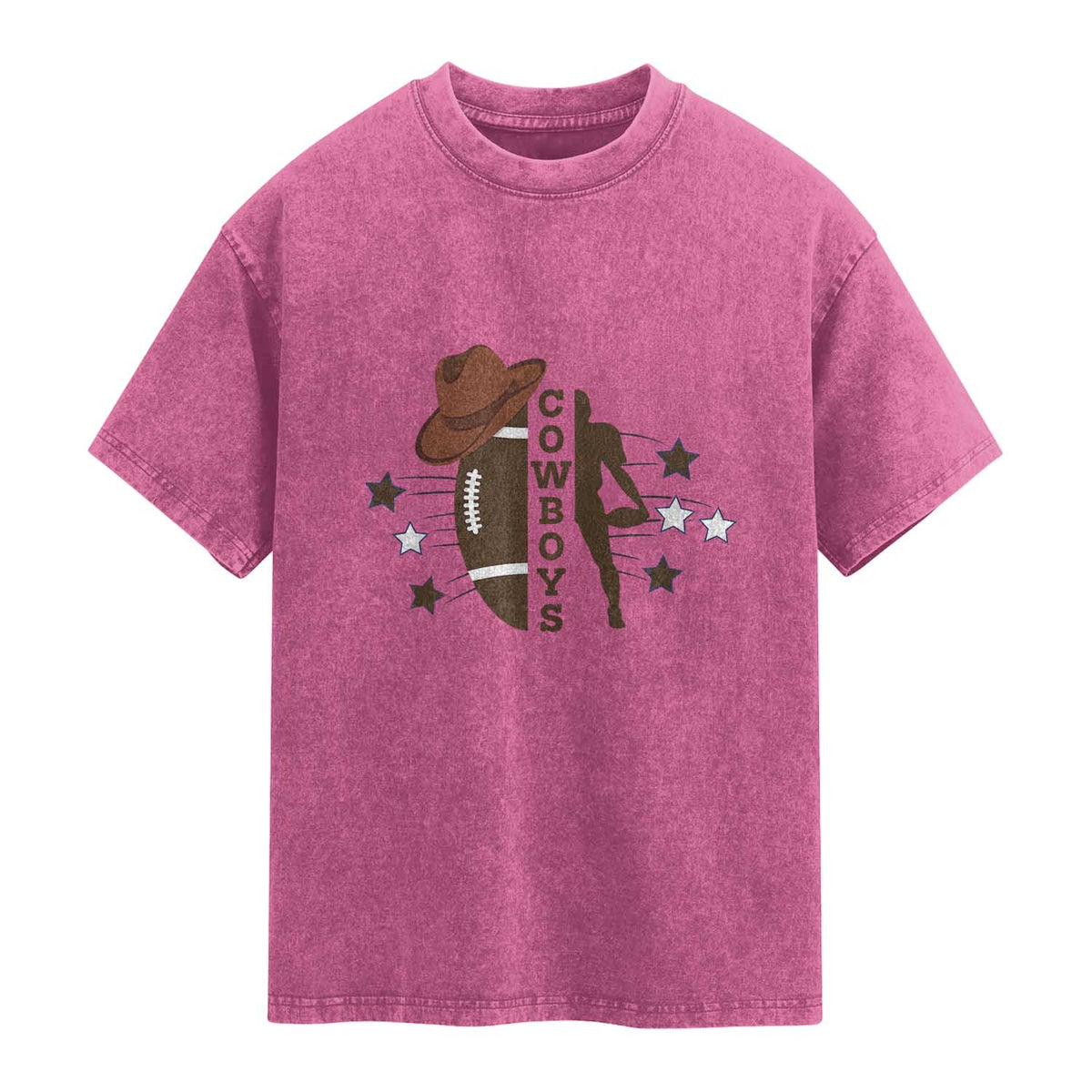 Cowboy Pride Washed Cotton T-Shirt Western Style Sport Lover Gift