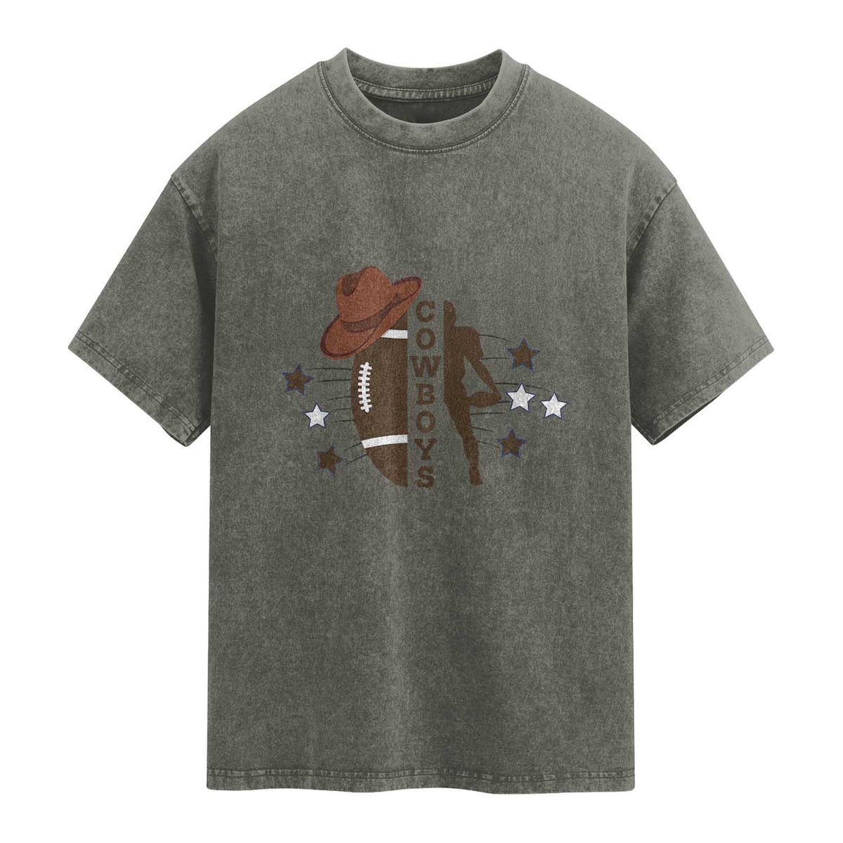 Cowboy Pride Washed Cotton T-Shirt Western Style Sport Lover Gift