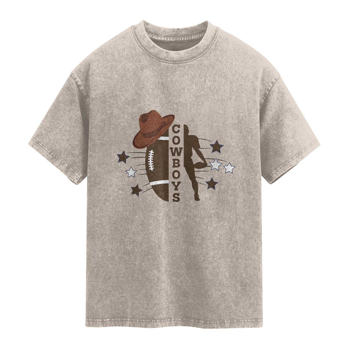 Cowboy Pride Washed Cotton T-Shirt Western Style Sport Lover Gift