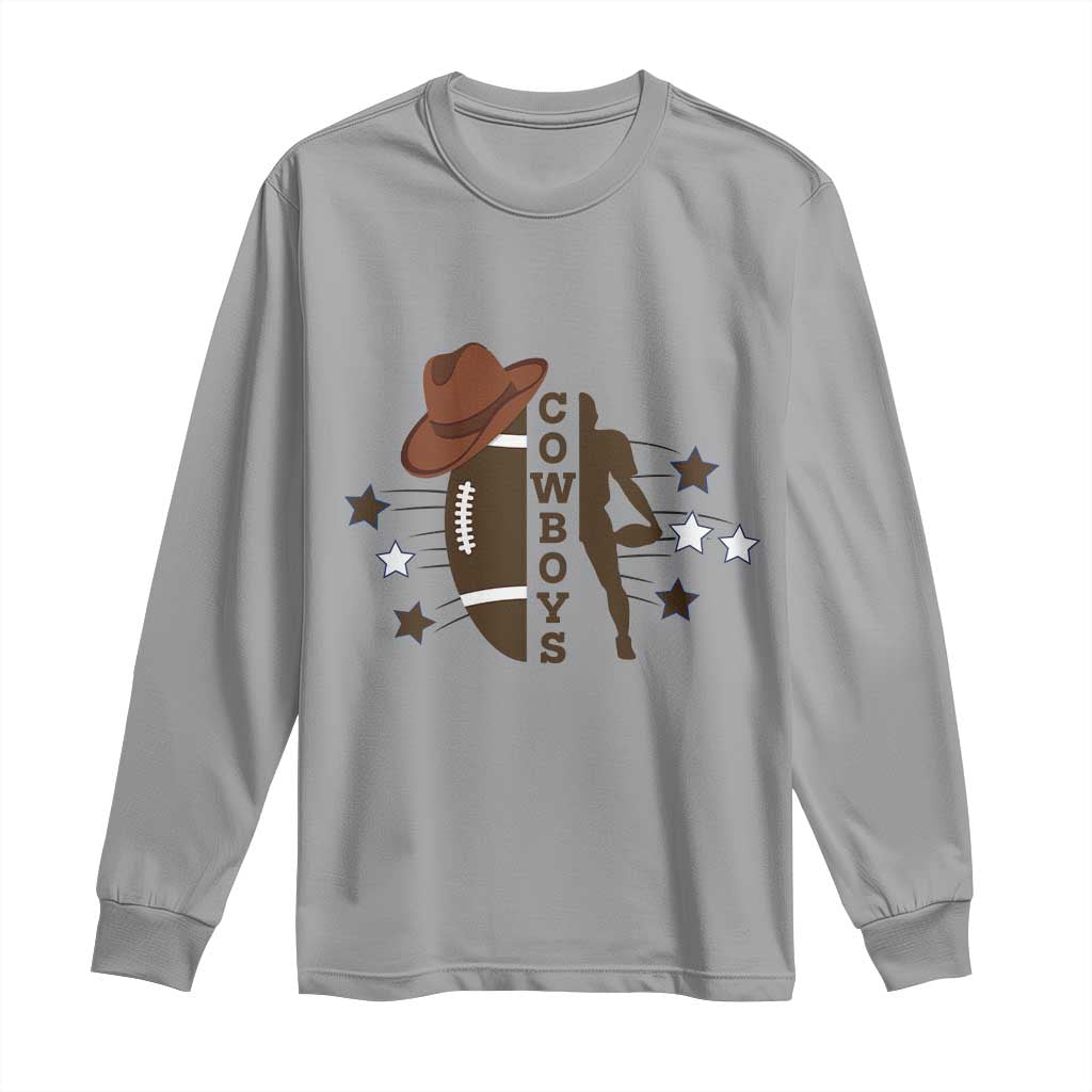 Cowboy Pride Long Sleeve Shirt Western Style Sport Lover Gift TS12 Sport Gray Print Your Wear