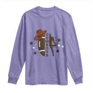 Cowboy Pride Long Sleeve Shirt Western Style Sport Lover Gift TS12 Violet Print Your Wear