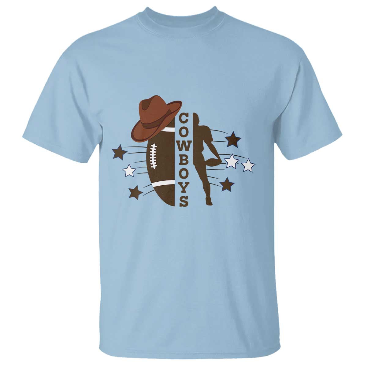 Cowboy Pride T Shirt Western Style Sport Lover Gift TS12 Light Blue Print Your Wear