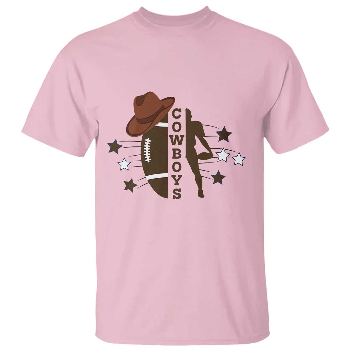 Cowboy Pride T Shirt Western Style Sport Lover Gift TS12 Light Pink Print Your Wear