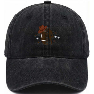 Cowboy Pride Washed Cotton Baseball Cap Western Style Sport Lover Gift TS12 Print Your Wear