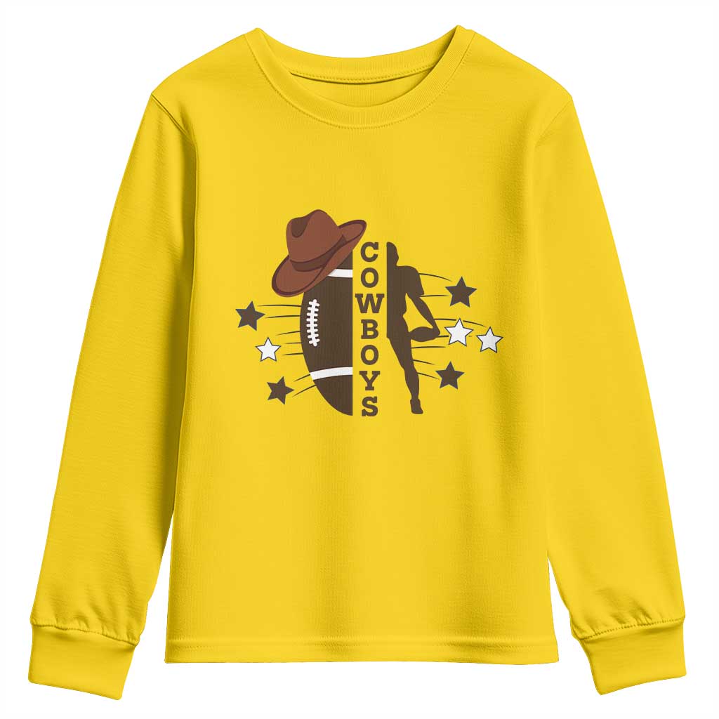 Cowboy Pride Youth Sweatshirt Western Style Sport Lover Gift TS12 Daisy Print Your Wear