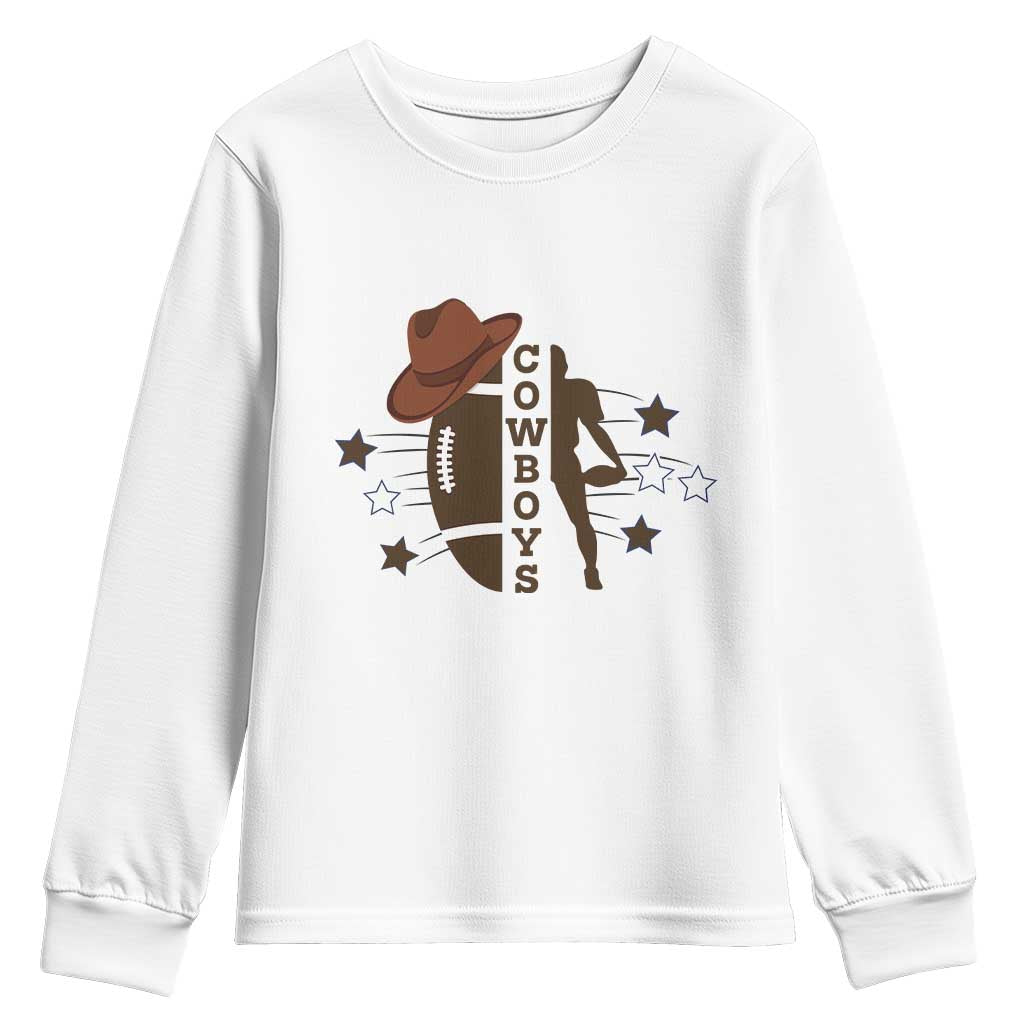Cowboy Pride Youth Sweatshirt Western Style Sport Lover Gift TS12 White Print Your Wear