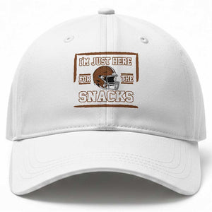 Im Just Here For The Snacks Baseball Cap Football Fan Gift TS12 Print Your Wear