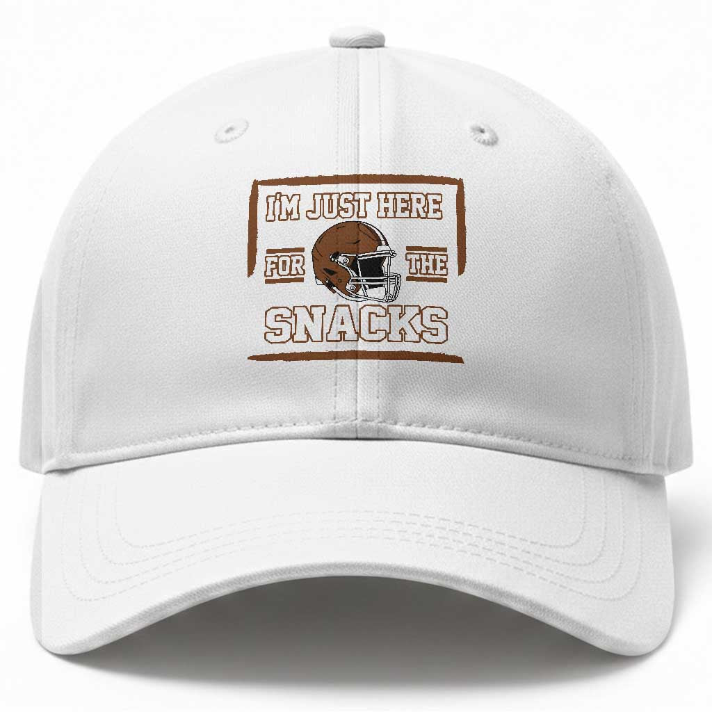 Im Just Here For The Snacks Baseball Cap Football Fan Gift TS12 Print Your Wear