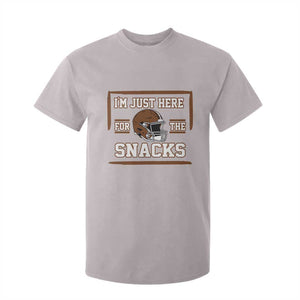 Im Just Here For The Snacks T Shirt For Kid Football Fan Gift TS12 Ice Gray Print Your Wear