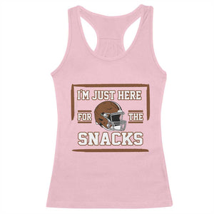 Im Just Here For The Snacks Racerback Tank Top Football Fan Gift TS12 Light Pink Print Your Wear