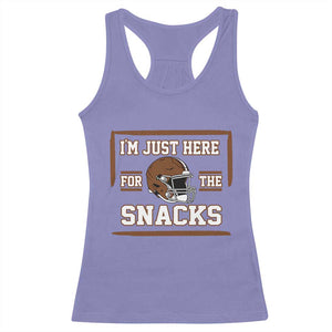 Im Just Here For The Snacks Racerback Tank Top Football Fan Gift TS12 Violet Print Your Wear