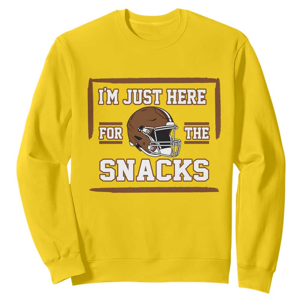 Im Just Here For The Snacks Sweatshirt Football Fan Gift TS12 Daisy Print Your Wear