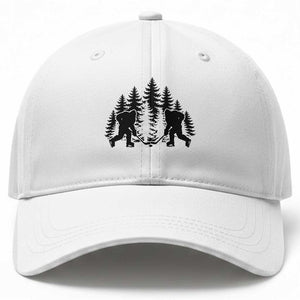 Funny Bigfoot Playing Ice Hockey Baseball Cap Cryptid Lover Gift TS12 Print Your Wear