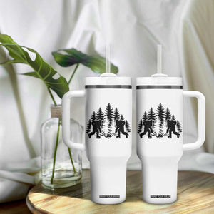 Funny Bigfoot Playing Ice Hockey Tumbler With Handle Cryptid Lover Gift TS12 Print Your Wear