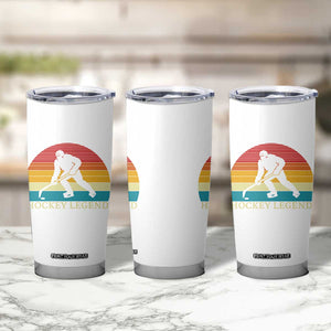 Bigfoot Hockey Legend Tumbler Cup Retro Sasquatch Cryptid Player Gift TS12 Print Your Wear