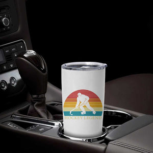 Bigfoot Hockey Legend Tumbler Cup Retro Sasquatch Cryptid Player Gift TS12 Print Your Wear