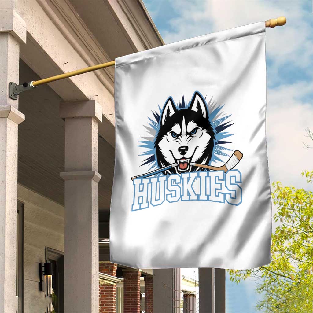 Cool Siberian Husky Ice Hockey Garden Flag Gift For Dog Lovers TS12 Print Your Wear
