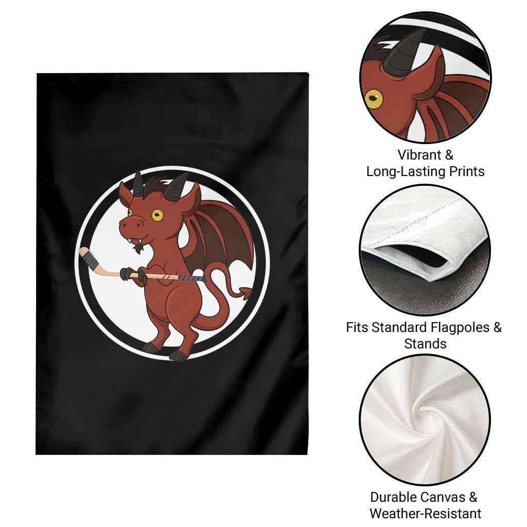 Funny Cryptid Sports Gift Garden Flag Jersey Devil Playing Ice Hockey TS12 Print Your Wear