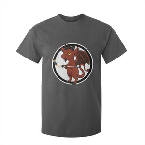 Funny Cryptid Sports Gift T Shirt For Kid Jersey Devil Playing Ice Hockey TS12 Dark Heather Print Your Wear