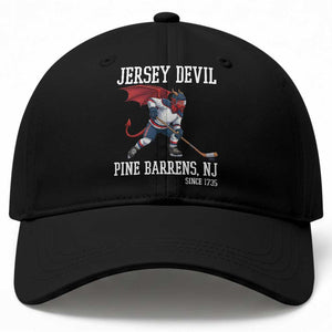 Pine Barrens New Jersey Devil Baseball Cap Gothic Horror Ice Hockey Gift TS12 Print Your Wear