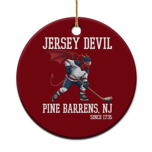 Pine Barrens New Jersey Devil Ceramic Ornament Gothic Horror Ice Hockey Gift TS12 1pc Red Print Your Wear