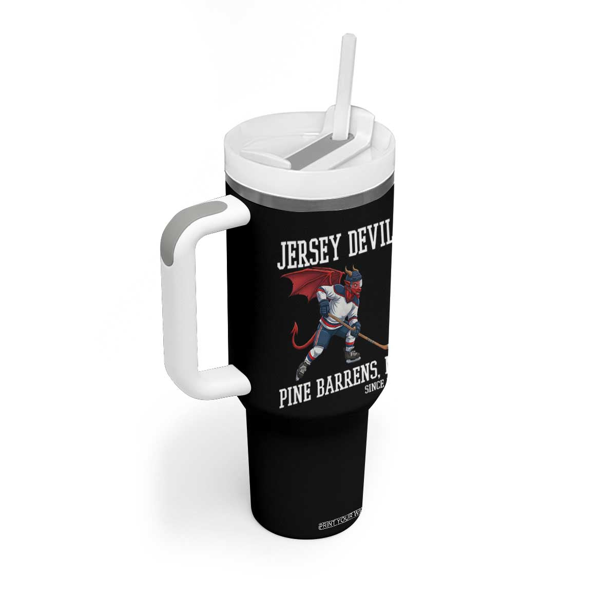 Pine Barrens New Jersey Devil Tumbler With Handle Gothic Horror Ice Hockey Gift TS12 Print Your Wear