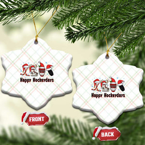 Happy Hockeydays Ceramic Ornament Funny Christmas Ice Hockey Gift TS12 Print Your Wear