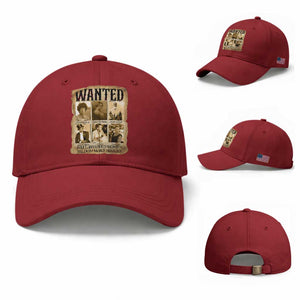 Well Behaved Women Seldom Make History Baseball Cap Vintage Feminist Poster TS12 Baseball Cap Universal Fit Cherry Red Print Your Wear