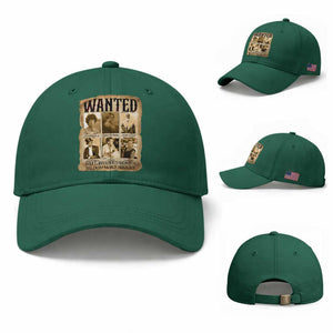 Well Behaved Women Seldom Make History Baseball Cap Vintage Feminist Poster TS12 Baseball Cap Universal Fit Irish Green Print Your Wear