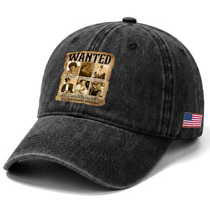 Well Behaved Women Seldom Make History Washed Cotton Baseball Cap Vintage Feminist Poster TS12 Print Your Wear