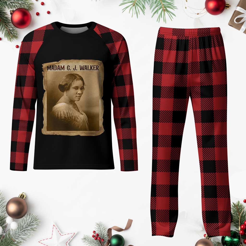 Madam CJ Walker Plaid Pajama Set Female Empowerment History Gift TS12 Buffalo Plaid Print Your Wear