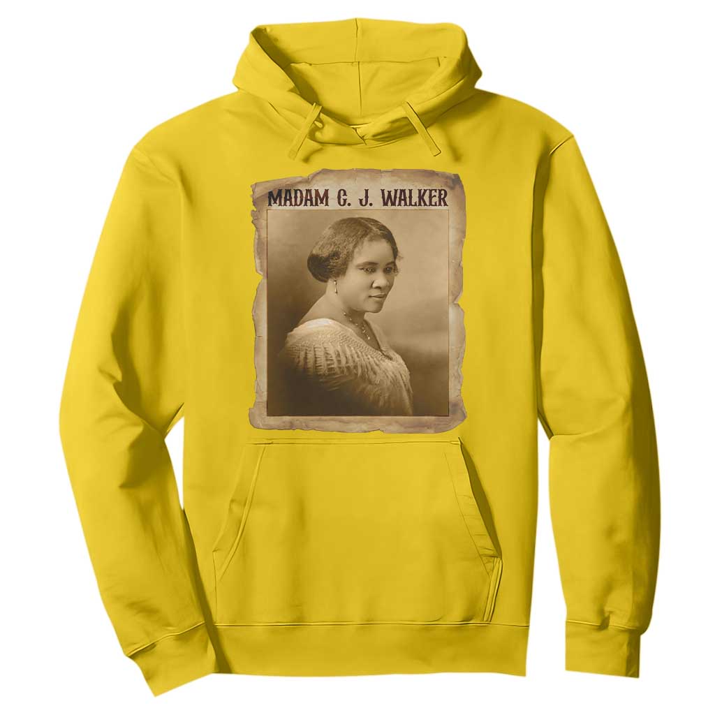 Madam CJ Walker Hoodie Female Empowerment History Gift TS12 Daisy Print Your Wear