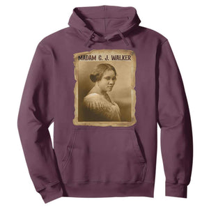 Madam CJ Walker Hoodie Female Empowerment History Gift TS12 Maroon Print Your Wear