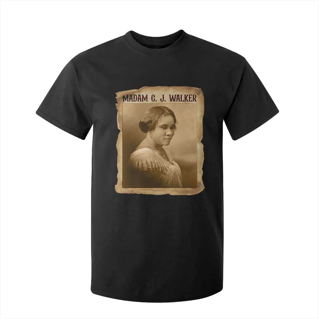Madam CJ Walker T Shirt For Kid Female Empowerment History Gift TS12 Black Print Your Wear