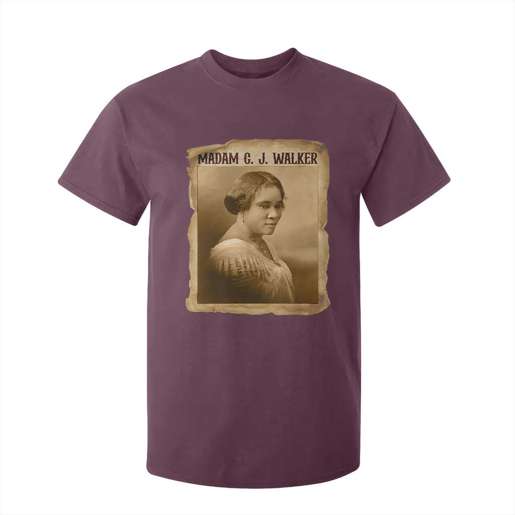 Madam CJ Walker T Shirt For Kid Female Empowerment History Gift TS12 Maroon Print Your Wear